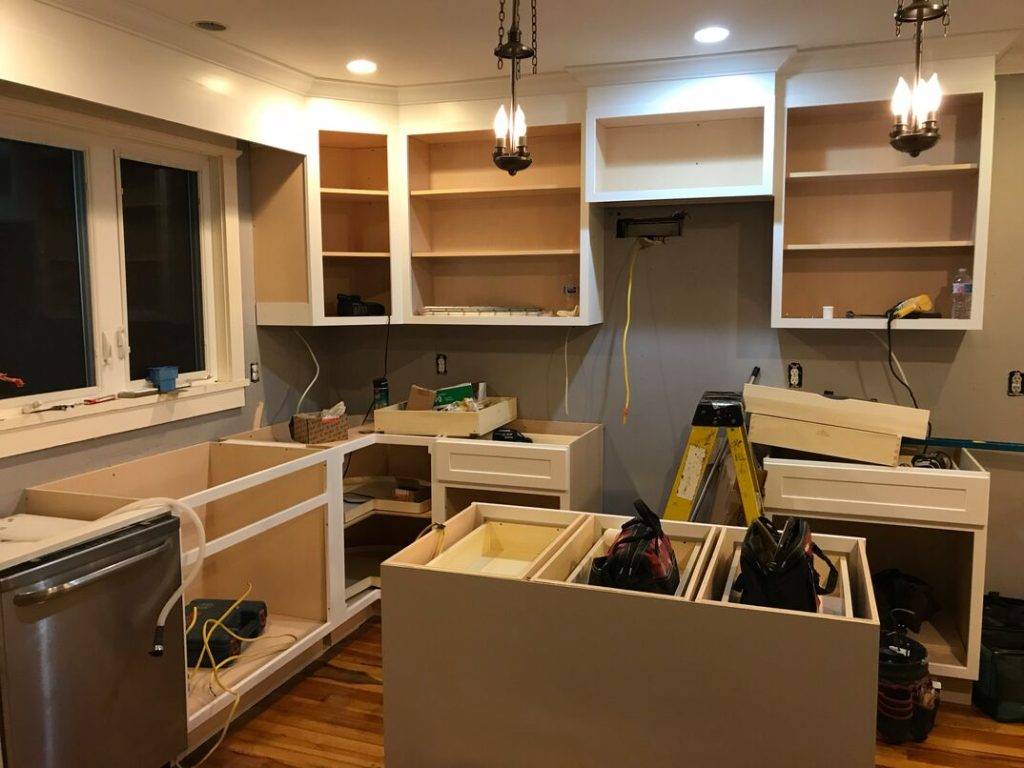 Install Kitchen Cabinets